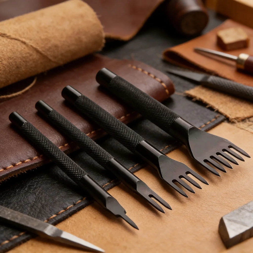 Leather tool set DIY handmade leather sewing set art 18 kinds of multifunctional leather repair and production tools